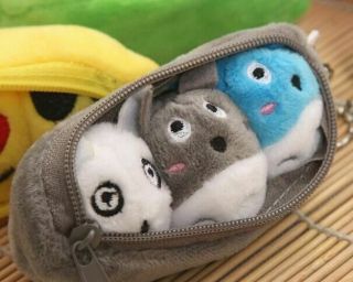 10cm Gray Totoro Pea Beans Pendant Plush Stuffed Toy,  Key Chain & Kid 