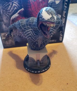 Sideshow Collectibles Venom Mini Bust Symbiote Spider - Man 3 Movie Marvel Rare