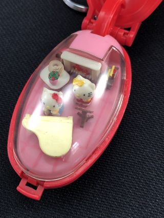 Pm3 Vintage 1997 Takara Red Pocket Sanrio Hello Kitty Moving Keychain Keyring