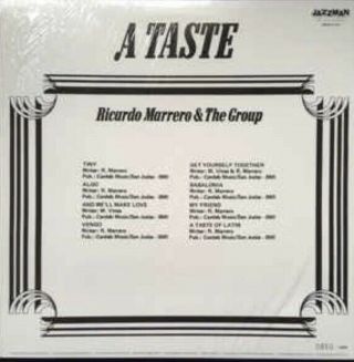 Ricardo Marrero And The Group Lp - A Taste - Jazzman Holy Grail NM - 95/1000 2