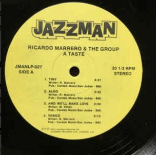 Ricardo Marrero And The Group Lp - A Taste - Jazzman Holy Grail NM - 95/1000 3