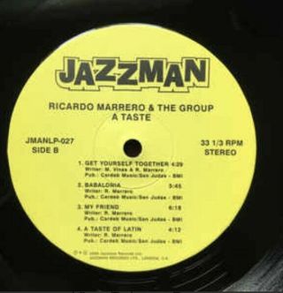 Ricardo Marrero And The Group Lp - A Taste - Jazzman Holy Grail NM - 95/1000 4