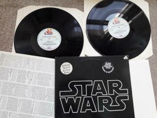 Star Wars Soundtrack 2 X Lp Uk 1977 Insert Poster & Order Form
