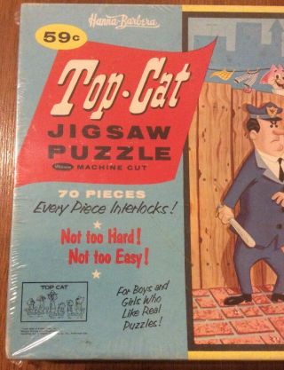 TOP CAT CARTOON 1961 Jigsaw Puzzle by Whitman Hannah - Barbera FACTORY 2