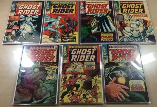 The Ghost Rider Complete Set 1,  2,  3,  4,  5,  6,  7 1st Carter Slade 1967