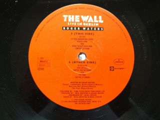 Pink Floyd Roger Waters The Wall Live In Berlin 1990 UK Double LP Ex / Ex 5