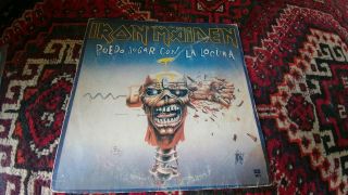 Iron Maiden Ultra Rare Argentina Press Can I Play With Madness 12 "