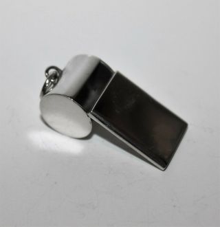 Sterling Silver Tiffany & Co.  Plain Whistle With Blue Box - Retired Stye