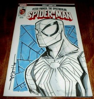 Peter Parker: The Spectacular Spider - Man 300 (2018 Marvel) Sketch Art