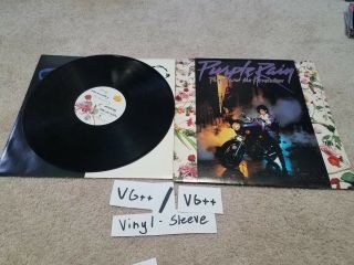 Vg,  Prince And The Revolution Purple Rain Lp Vinyl Record