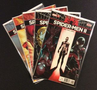 Spider - Men Ii 1 - 5 Comics Full Miles Morales Spider - Man Spider - Verse Bendis Nm