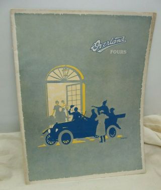 1917 Willys Overland Co.  Overland Fours Sales Brochure Booklet