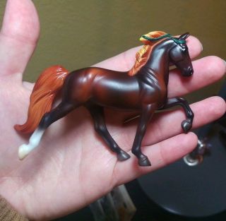 Breyer Stablemates (2) Tenessee Walking Horse TWH,  Appaloosa Cantering Warmblood 2