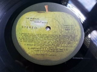The Beatles Apple lp record WHITE ALBUM,  numbered 1968 0275862 2