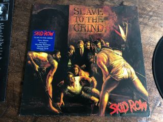 Lp Vinyl Skid Row Slave To The Grind German With Hype Sticker