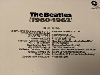 Beatles 1960 - 1962 Ultra Rare Holland Import NM Masters LP Cat MA141285 7