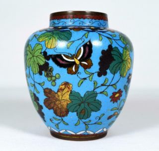 Antique Chinese Cloisonne Pot Late 19thc