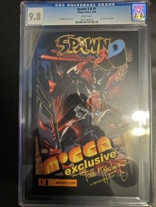 Spawn 1 3d Comic Book Variant Mocca Exclusive Image Cgc 9.  8