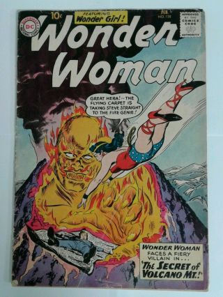 Wonder Woman 120 Dc Comics Feb 1961 Silver Age 10 Cent Cover Gd,  2.  5