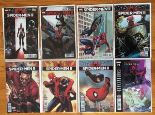 Marvel Comics Spider - Men Ii 1 - 5 Full Run,  2 Variant 1 Issues; Generations 1