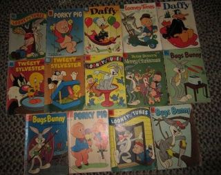 Vintage 1950s/1960s Dell/looney Tunes Comic Books – 14 Comics