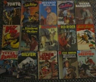 Vintage 1950s Comic Books – Westerns/outlaws/tv Shows/cartoons – 15 Comics