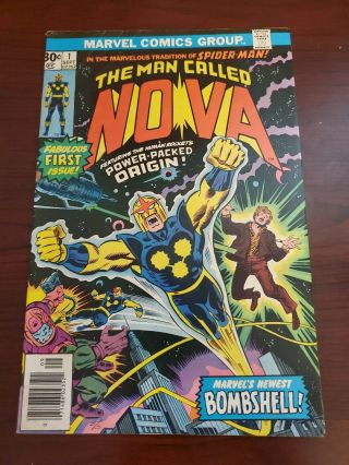 Marvel Comics Nova 1 F 5.  0 1976 1st Appearance Of Nova Mcu Movie Coming