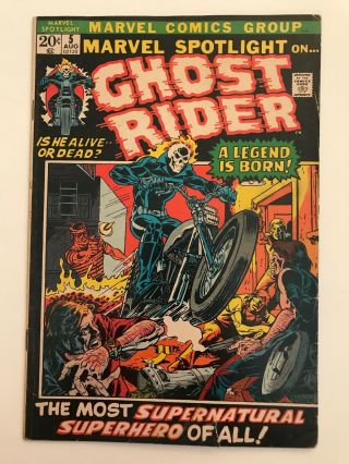 Marvel Spotlight 5 1st App Ghost Rider Vg -
