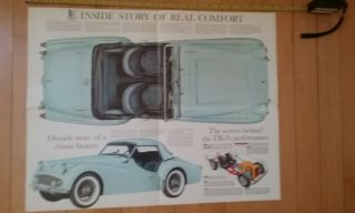 1962 Triumph Tr3 Brochure Dealer Showroom Literature