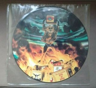 Iron Maiden Holy Smoke 12 " Vinyl 3 Track Pic Disc Orig Uk Emi 1990 Ex