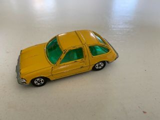 Tomica 1977 Tomy No.  F14 Amc Pacer Made In Japan 1/64 Scale Yellow Minty