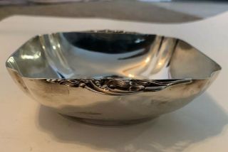 Read & Barton Sterling Silver Bowl With Decorative Handles X345 8.  6 Ounces Heavy