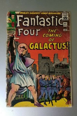 Fantastic Four 48 1st Silver Surfer & Galactus 1966 Low Grade,  Complete