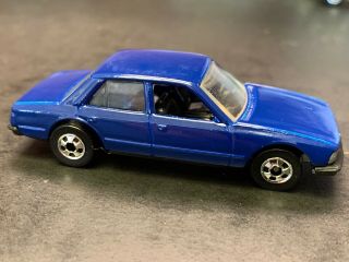 Vintage 1982 Hot Wheels Diecast Blue Peugeot 505 Car Hk