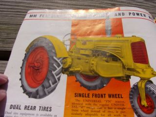 1941 Minneapolis - Moline Universal Z Tractor Fold Out Sales Brochure 3