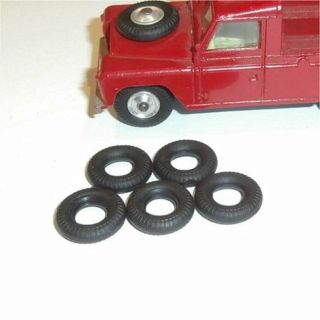 Corgi Toys Landrovers & Small Truck Pre - 1967 Tires Set Of 5 Tyres Pack 78