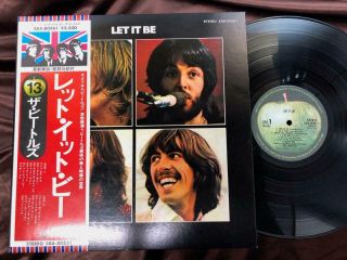 The Beatles Let It Be Apple Eas 80561 Obi Stereo Japan Gatefold Lp