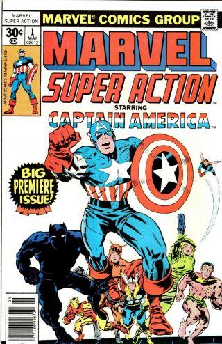 Marvel Action 1 May 1977 Captain America Black Panther - - No Res