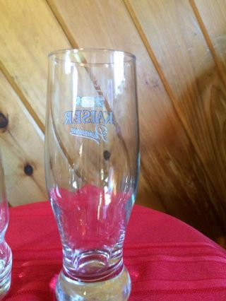 Kaiser and Paulaner Beer Glasses - 2 glasses 5