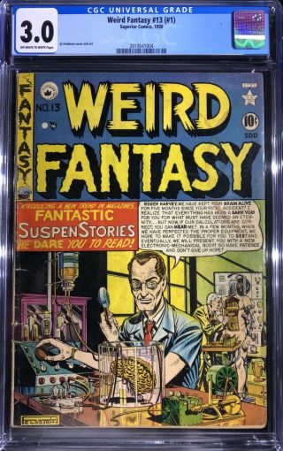 Weird Fantasy 13 (1) - Cgc Graded 3.  0 Ow/w - Superior Comics - Canadian Ec