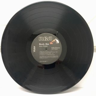 Elvis Presley Moody Blue Lp,  Black Label,  Black Vinyl,  Aql1 - 2428