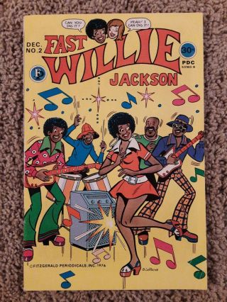 Fast Willie Jackson 2 (12/1976,  Fitzgerald) Tough African - American Archie Clone
