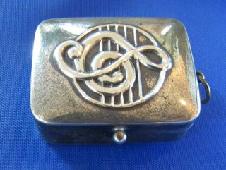 Rare Sankyo Sterling Silver Miniature Music Box Pendant -