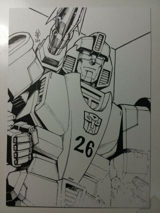 Transformers Art Mirage G1 5x7 Casey Coller