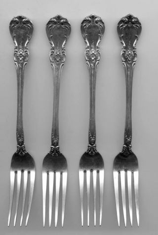 4 Old Master Forks By Towle Sterling Silver 7 - 1/4 Inch