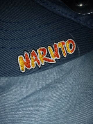 Naruto Shippuden Uzumaki Hidden Leaf Konoha Anime Navy Blue 2002 Strap Back Hat 6