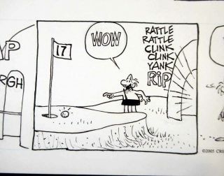 B.  C.  SUNDAY COMIC STRIP BY JOHNNY HART WITH COLOR GUIDE 1/17/05 GOLF 11