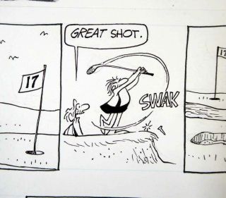 B.  C.  SUNDAY COMIC STRIP BY JOHNNY HART WITH COLOR GUIDE 1/17/05 GOLF 7