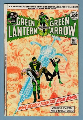Green Lantern 86 Fn,  (6.  5) Green Arrow_neil Adams Art_classic Anti - Drugs_cents