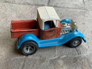 Vintage Tonka Pick Up Truck Blue Red 60 